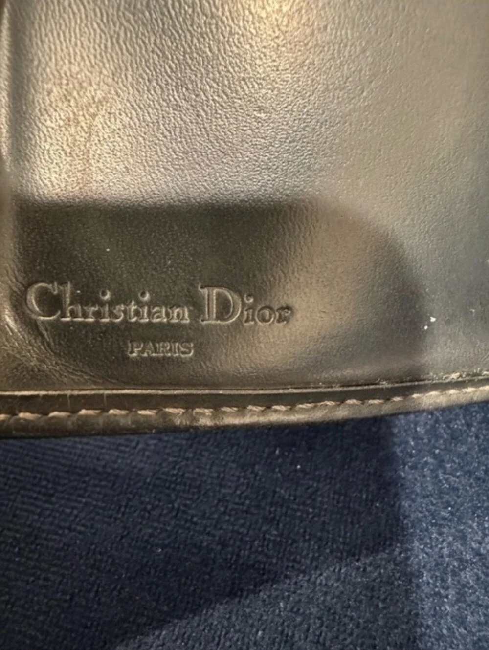 Christian Dior Trotter Canvas Compact Wallet, Good Vintage Cond, Sz 4.25